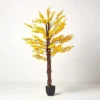 Homescapes Artificial Forsythia Tree - Yellow Silk Flowers -Leaf Shop homescapes artificial forsythia tree yellow silk flowers5060422534243 01c MP