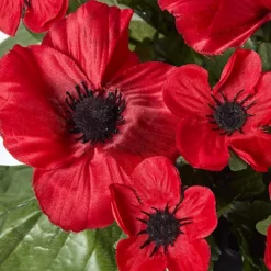 Homescapes Artificial Red Poppy Flower Arrangement In Grave Pot -Leaf Shop homescapes artificial red poppy flower arrangement in grave pot5055967485846 04c MP