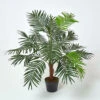 Homescapes Green Mini Palm Tree Artificial Plant With Pot, 100 Cm -Leaf Shop homescapes green mini palm tree artificial plant with pot 100 cm5055967456150 01c MP