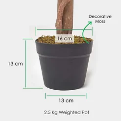 Homescapes Red Potted Rose Tree Artificial Plant With Lifelike Green Leaves And Single Trunk, 90 Cm -Leaf Shop homescapes red potted rose tree artificial plant with lifelike green leaves and single trunk 90 cm5055967456204 03c MP