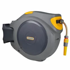 Hozelock 2595 40m Auto Reel Retractable Hose System Wall Mounted 2679 Spray Gun -Leaf Shop hozelock 2595 40m auto reel retractable hose system wall mounted 2679 spray gun5055995506131 04c MP