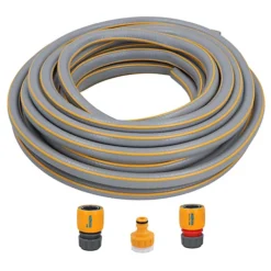 Hozelock Starter Garden Hose Pipe 12.5mm 15m PVC Watering Yard & Fittings