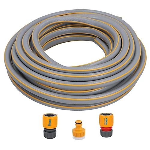 Hozelock Starter Garden Hose Pipe 12.5mm 15m PVC Watering Yard & Fittings 3 Hozelock Starter Garden Hose Pipe 12.5mm 15m PVC Watering Yard & Fittings