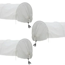 KCT 3 Pack Fleece Grow Tunnel Allotment Greenhouse