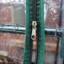 Kingfisher 4 Tier Garden Greenhouse With Roll Up Door Cover 130cm X 50cm X 45cm -Leaf Shop kingfisher 4 tier garden greenhouse with roll up door cover 130cm x 50cm x 45cm5013478138859 03c MP