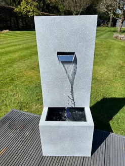 Large Wall Blade Shower Water Feature With LED Lights - Solar Powered 36.5x27x96cm -Leaf Shop large wall blade shower water feature with led lights solar powered 36 5x27x96cm5056035520117 03c MP