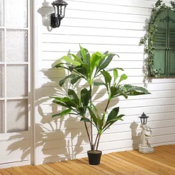 Livingandhome 4 Trunk Artificial Asplenium Nidus Tree House Plant Indoor Plant In Black Pot 125 Cm 7 Livingandhome 4 Trunk Artificial Asplenium Nidus Tree House Plant Indoor Plant In Black Pot 125 Cm -Leaf Shop livingandhome 4 trunk artificial asplenium nidus tree house plant indoor plant in black pot 125 cm0735940251419 02c MP