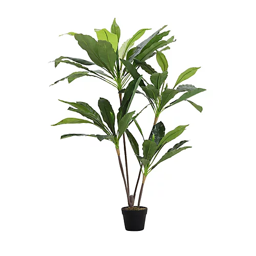 Livingandhome 4 Trunk Artificial Asplenium Nidus Tree House Plant Indoor Plant In Black Pot 125 Cm 6 Livingandhome 4 Trunk Artificial Asplenium Nidus Tree House Plant Indoor Plant In Black Pot 125 Cm - Image 4
