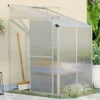Livingandhome 4 X 4 Ft Lean To Polycarbonate Greenhouse With Window Opening -Leaf Shop livingandhome 4 x 4 ft lean to polycarbonate greenhouse with window opening0735940255486 01c MP