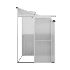 Livingandhome 4 X 4 Ft Lean To Polycarbonate Greenhouse With Window Opening -Leaf Shop livingandhome 4 x 4 ft lean to polycarbonate greenhouse with window opening0735940255486 04c MP