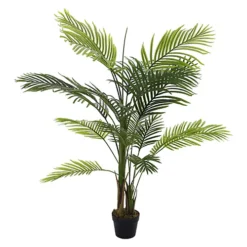 Livingandhome Artificial Bamboo Palm Tree Indoor Decorative Plant In Black Pot 150 Cm -Leaf Shop livingandhome artificial bamboo palm tree indoor decorative plant in black pot 150 cm0735940247511 03c MP