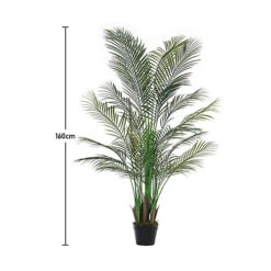 Livingandhome Artificial Palm Tree Indoor Decorative Plant In Black Pot 160 Cm -Leaf Shop livingandhome artificial palm tree indoor decorative plant in black pot 160 cm0735940247535 06c MP