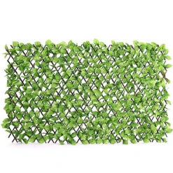 Livingandhome Expanding Artificial Green Apple Leaves Privacy Fence Garden Trellis 180 X 90 Cm -Leaf Shop livingandhome expanding artificial green apple leaves privacy fence garden trellis 180 x 90 cm0670586481366 03c MP