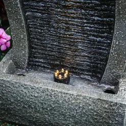 Livingandhome Garden Water Feature Decor Fountain Rockery Solar Powered -Leaf Shop livingandhome garden water feature decor fountain rockery solar powered0735940228558 04c MP