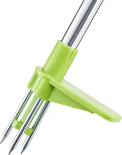 Long Handled Weed Remover - Aluminium No Bend Garden Lawn Weeding Tool With 3 Claws & Foot Pedal - Measures 100 X 21.5 X 4.5cm -Leaf Shop long handled weed remover aluminium no bend garden lawn weeding tool with 3 claws foot pedal measures 100 x 21 5 x 4 5cm5053335898779 04c MP