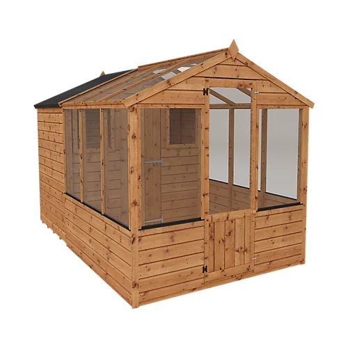 Mercia 10x6 Apex Greenhouse Combi Shed - Assembly Required 4 Mercia 10x6 Apex Greenhouse Combi Shed - Assembly Required - Image 2