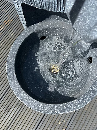 Mirror Globe Vase Large 3 Tier Water Feature With LED Lights - Plug Powered 108x45x43cm 6 Mirror Globe Vase Large 3 Tier Water Feature With LED Lights - Plug Powered 108x45x43cm - Image 4