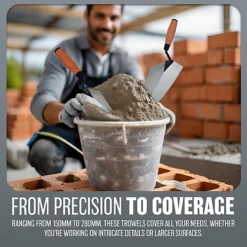 New 5pc Tradesman Trowel Set Brick Jointer Hand Brick Plastering Builders -Leaf Shop new 5pc tradesman trowel set brick jointer hand brick plastering builders5056316719049 03c MP