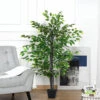 Outsunny 145cm Artificial Banyan Plant Faux Decor Tree W/ Pot Indoor Outdoor 2 Outsunny 145cm Artificial Banyan Plant Faux Decor Tree W/ Pot Indoor Outdoor -Leaf Shop outsunny 145cm artificial banyan plant faux decor tree w pot indoor outdoor5056399121937 01c MP
