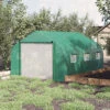 Outsunny 3.5 X 3 X 2m Outdoor Tunnel Greenhouse W/ Roll Up Door 6 Windows -Leaf Shop outsunny 3 5 x 3 x 2m outdoor tunnel greenhouse w roll up door 6 windows5056534553449 01c MP