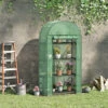 Outsunny 80 X 49 X 160cm Mini Greenhouse Portable Green House With Storage Shelf -Leaf Shop outsunny 80 x 49 x 160cm mini greenhouse portable green house with storage shelf5056534553562 01c MP