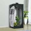 Outsunny Mylar Hydroponic Grow Tent With Floor Tray For Indoor Plant -Leaf Shop outsunny mylar hydroponic grow tent with floor tray for indoor plant5056029842171 01c MP
