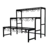 Oypla 3 Tier Metal Garden Flower Staging Plant Stand Display Shelf -Leaf Shop oypla 3 tier metal garden flower staging plant stand display shelf5056233251196 01c MP