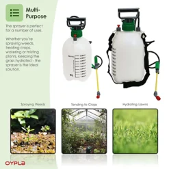 Oypla 5L 5 Litre Pump Action Pressure Crop Garden Weed Sprayer -Leaf Shop oypla 5l 5 litre pump action pressure crop garden weed sprayer5060544754345 04c MP