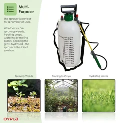 Oypla 8L 8 Litre Pump Action Pressure Crop Garden Weed Sprayer -Leaf Shop oypla 8l 8 litre pump action pressure crop garden weed sprayer5060544754352 04c MP