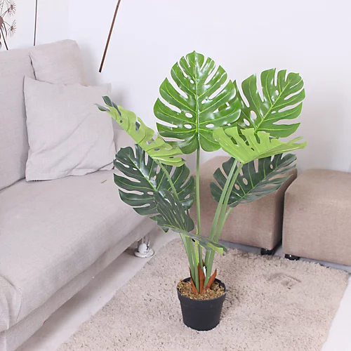 Oypla Artificial Monstera Plant 85cm Indoor Outdoor Decoration 6 Oypla Artificial Monstera Plant 85cm Indoor Outdoor Decoration - Image 4