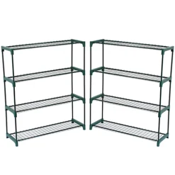 Oypla Flower Staging Display Greenhouse Racking Shelving Double Pack