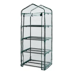 Oypla Growhouse 4-Tier Mini Garden Greenhouse Ideal For Propagating Seeds And Bringing-on Plants