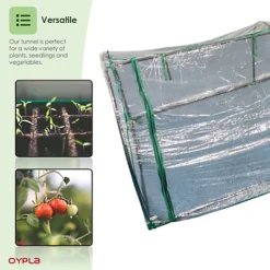 Oypla Large Tunnel Growhouse Garden Plant Greenhouse With PVC Cover - 300x100x80cm -Leaf Shop oypla large tunnel growhouse garden plant greenhouse with pvc cover 300x100x80cm5060544758817 04c MP