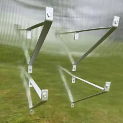 Pack Of 4 Aluminium Greenhouse Shelving Brackets (27cm)