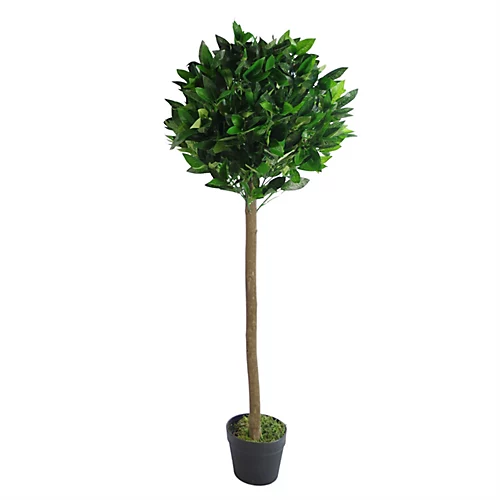 Leaf Pair Of 120cm (4ft) Plain Stem Artificial Topiary Bay Laurel Ball Trees 6 Leaf Pair Of 120cm (4ft) Plain Stem Artificial Topiary Bay Laurel Ball Trees - Image 4