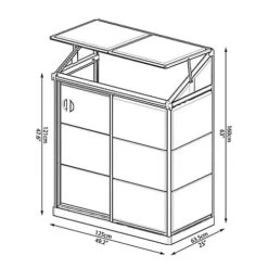 Palram - Canopia 4x2 Greenhouse -Leaf Shop palram canopia 4x2 greenhouse7290108130263 01t bq