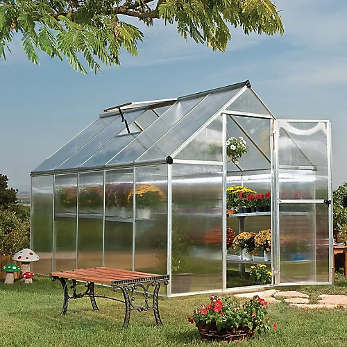 Palram - Canopia Mythos Silver 6x10 Greenhouse 3 Palram - Canopia Mythos Silver 6x10 Greenhouse