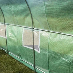 Polytunnel Greenhouse Walk In Galvanised Windows Doors Growhouse PE Cover Diameter 5 X 2m -Leaf Shop polytunnel greenhouse walk in galvanised windows doors growhouse pe cover diameter 5 x 2m5055986138365 03c MP