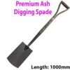 PREMIUM Carbon Steel 1000mm Digging Spade Shovel YD Handle Gardening Tool -Leaf Shop premium carbon steel 1000mm digging spade shovel yd handle gardening tool5055538131837 01c MP