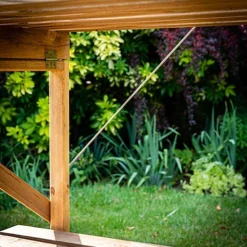 Primrose 2 Tier Easy Store Treated Pine Wooden Garden Greenhouse Staging 1.22m -Leaf Shop primrose 2 tier easy store treated pine wooden garden greenhouse staging 1 22m5055837218383 03c MP