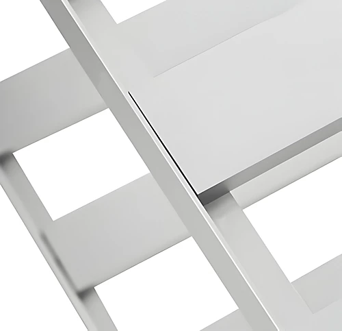 Primrose 2 Tier Traditional Greenhouse Garden Staging Silver 1.22m 6 Primrose 2 Tier Traditional Greenhouse Garden Staging Silver 1.22m - Image 4