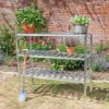 Primrose 3-Tier Traditional Garden Greenhouse Staging Silver 1.5m -Leaf Shop primrose 3 tier traditional garden greenhouse staging silver 1 5m5055773024765 01c MP