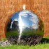 Primrose Polished Sphere Silver Stainless Steel Water Feature With LED Lights H50cm -Leaf Shop primrose polished sphere silver stainless steel water feature with led lights h50cm5055372307139 01c MP