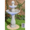 Primrose White Solar Water Fountain Imperial Round 2 Tiered With Lights H112cm -Leaf Shop primrose white solar water fountain imperial round 2 tiered with lights h112cm5055837276888 01c MP