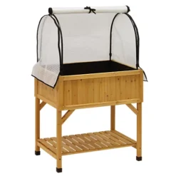 Raised Bed Planter Greenhouse Frame & Multi Cover Set -Leaf Shop raised bed planter greenhouse frame multi cover set4975149815913 04c MP