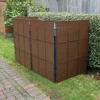 Rattan Effect Wheelie Bin Screen (Triple) -Leaf Shop rattan effect wheelie bin screen triple 5060266598562 01c MP