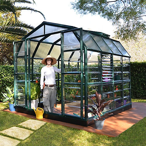 Rion Grand Gardner Green 8x8 Greenhouse 4 Rion Grand Gardner Green 8x8 Greenhouse - Image 2