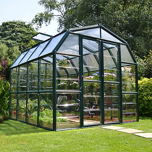 Rion Grand Gardner Green 8x8 Greenhouse 3 Rion Grand Gardner Green 8x8 Greenhouse