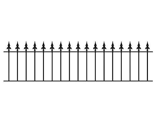 SAXA Metal Spear Top Garden Railing Panel 1830mm (6ft) GAP X 490mm High SAZP03 3 SAXA Metal Spear Top Garden Railing Panel 1830mm (6ft) GAP X 490mm High SAZP03