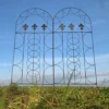 Set Of 2 Fleur De Lys Design Metal Trellis (120cm X 50cm) -Leaf Shop set of 2 fleur de lys design metal trellis 120cm x 50cm 5060575109213 01c MP